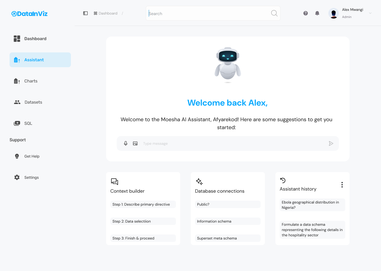 Traditional Data Tools Interface